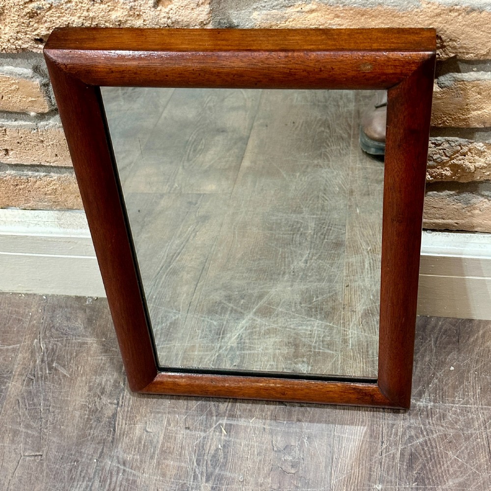 Small Antique Mahogany Tailors Mirror View II