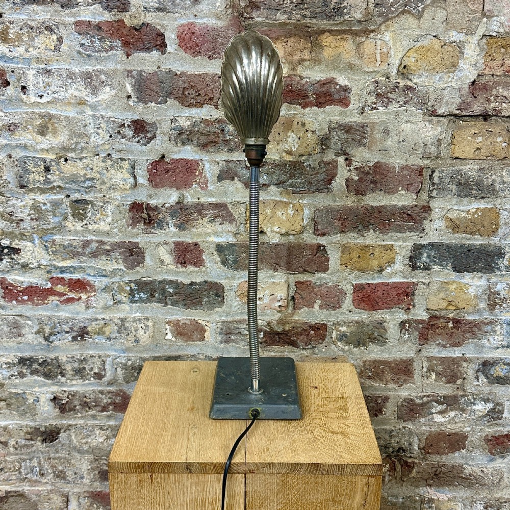 1930s Gooseneck Shell Desk Lamp View II