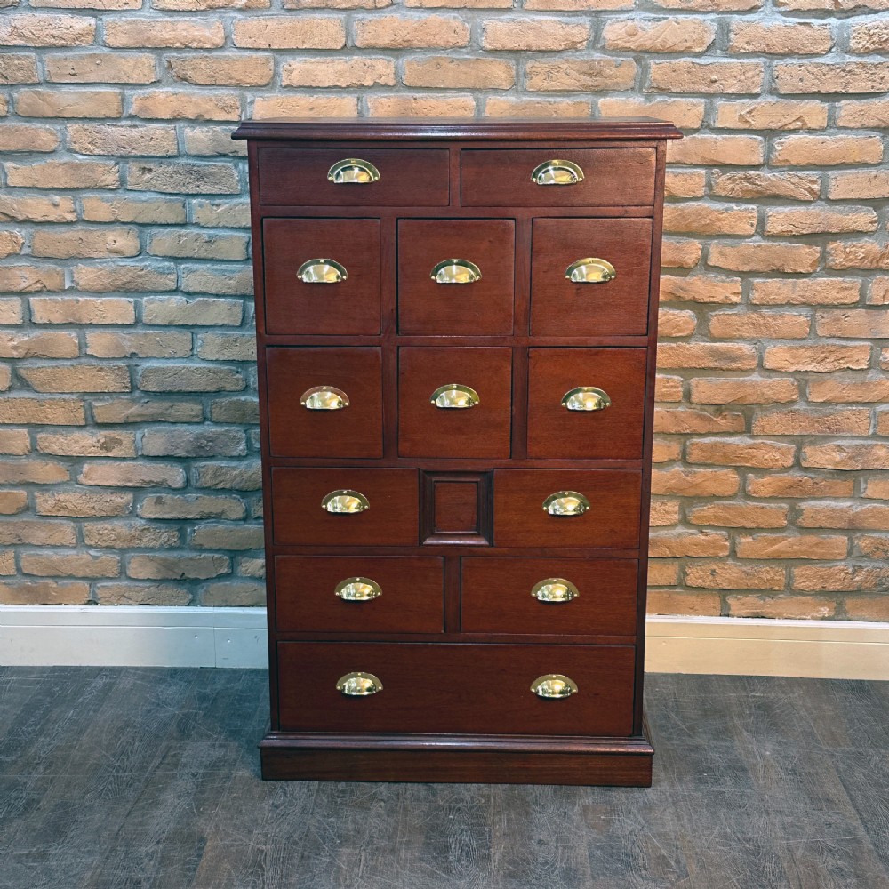 LATE VICTORIAN CHEMIST DRAWERS