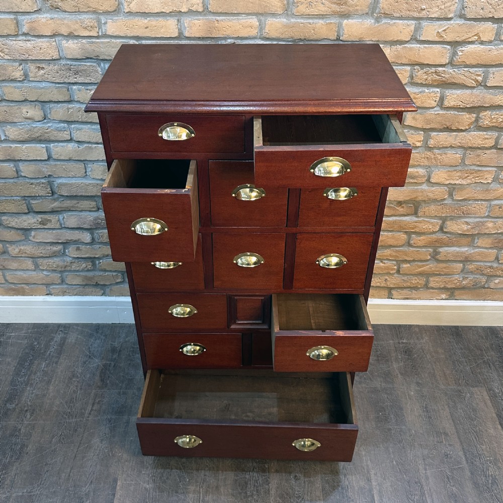 LATE VICTORIAN CHEMIST DRAWERS View III