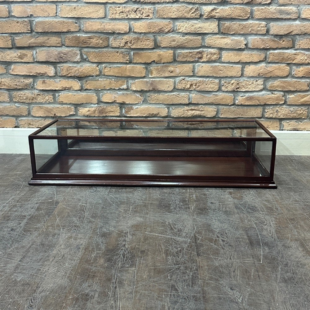 Antique Mahogany Framed Countertop Cabinet