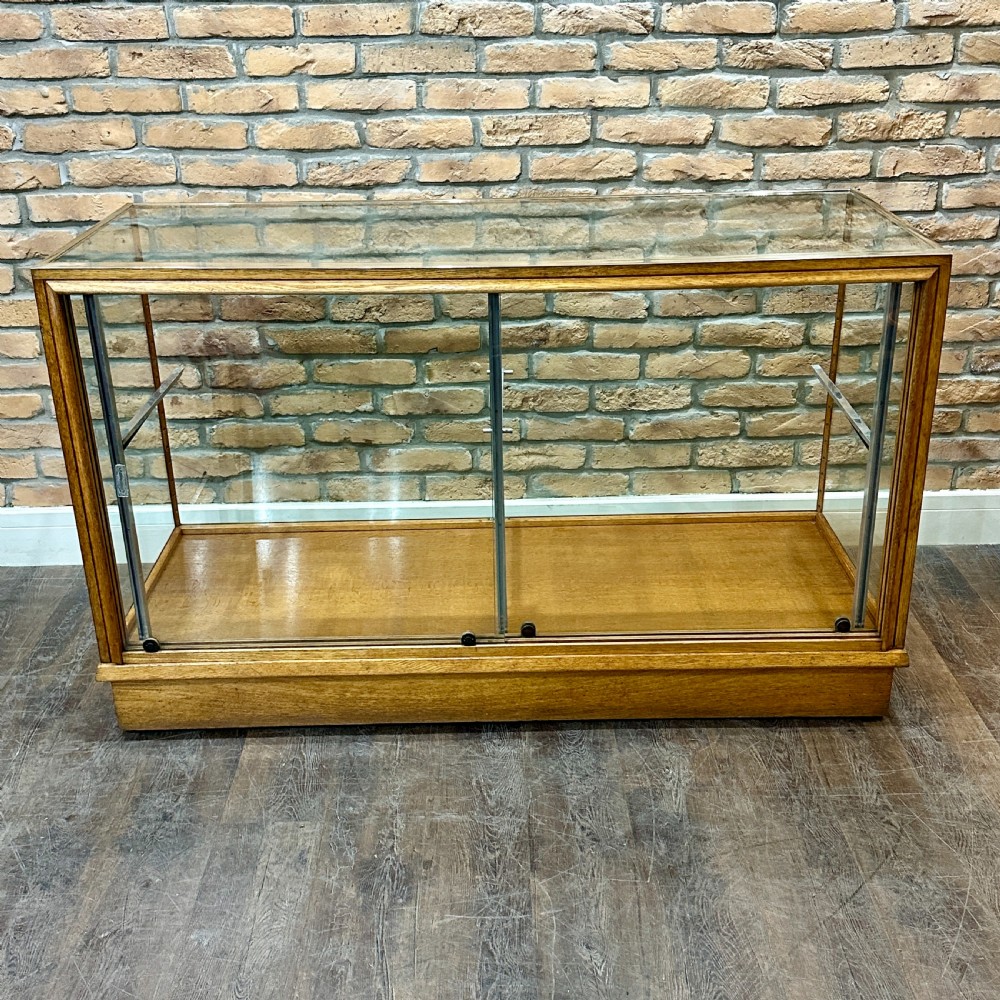 1930s Bronze & Oak Shop Display Counter
 View II
