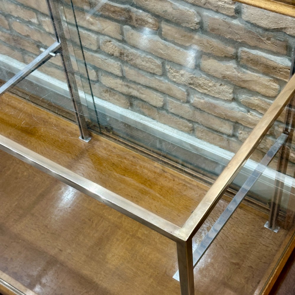 1930s Bronze & Oak Shop Display Counter
 View IV