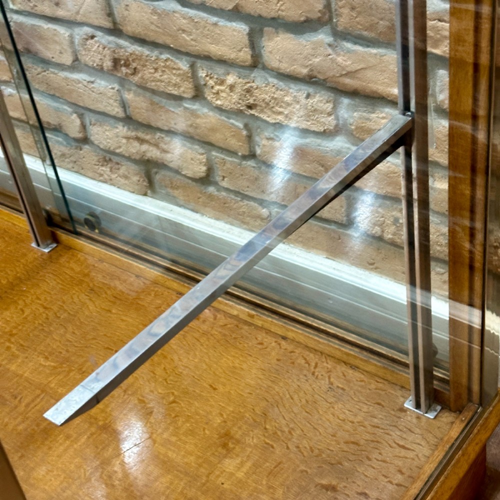 1930s Bronze & Oak Shop Display Counter
 View V