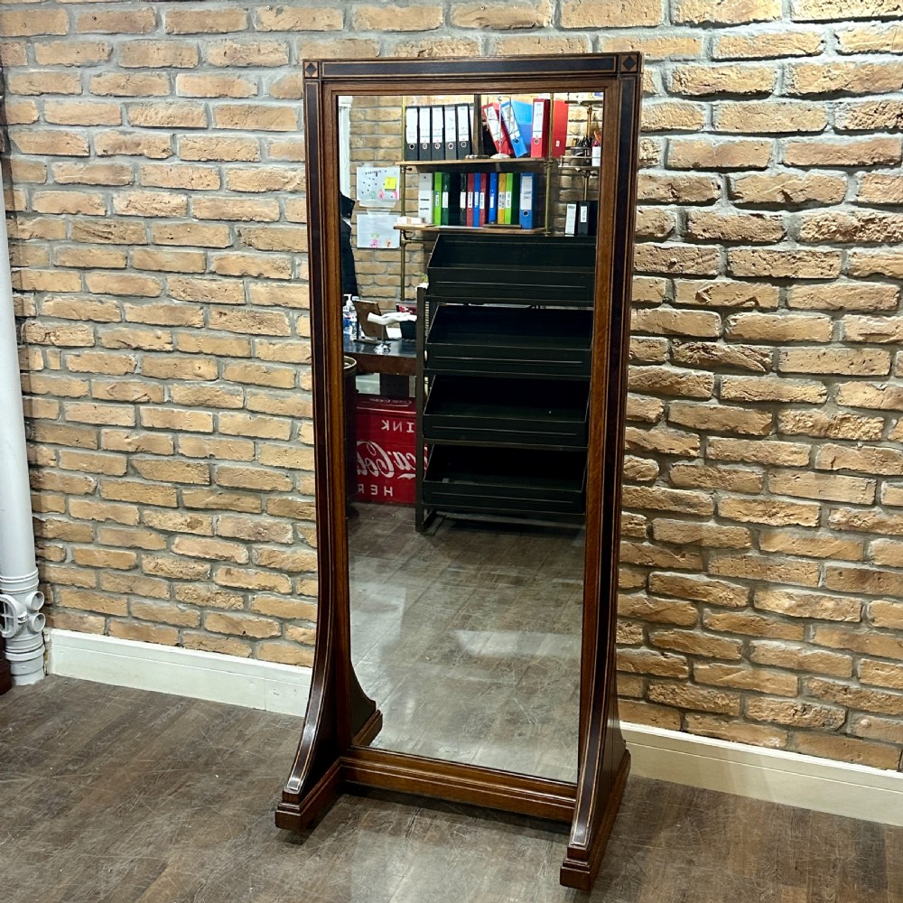 Antique Walnut & Oak Cheval
