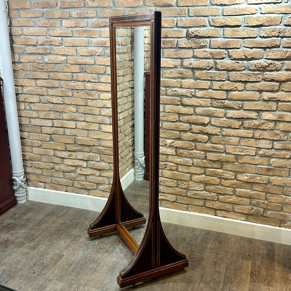 Antique Walnut & Oak Cheval
 View V