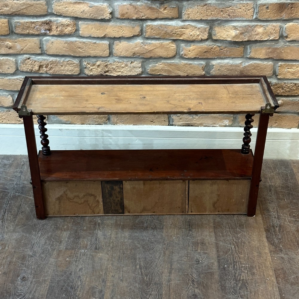 1910s Antique Mahogany Wall Shelf View VI
