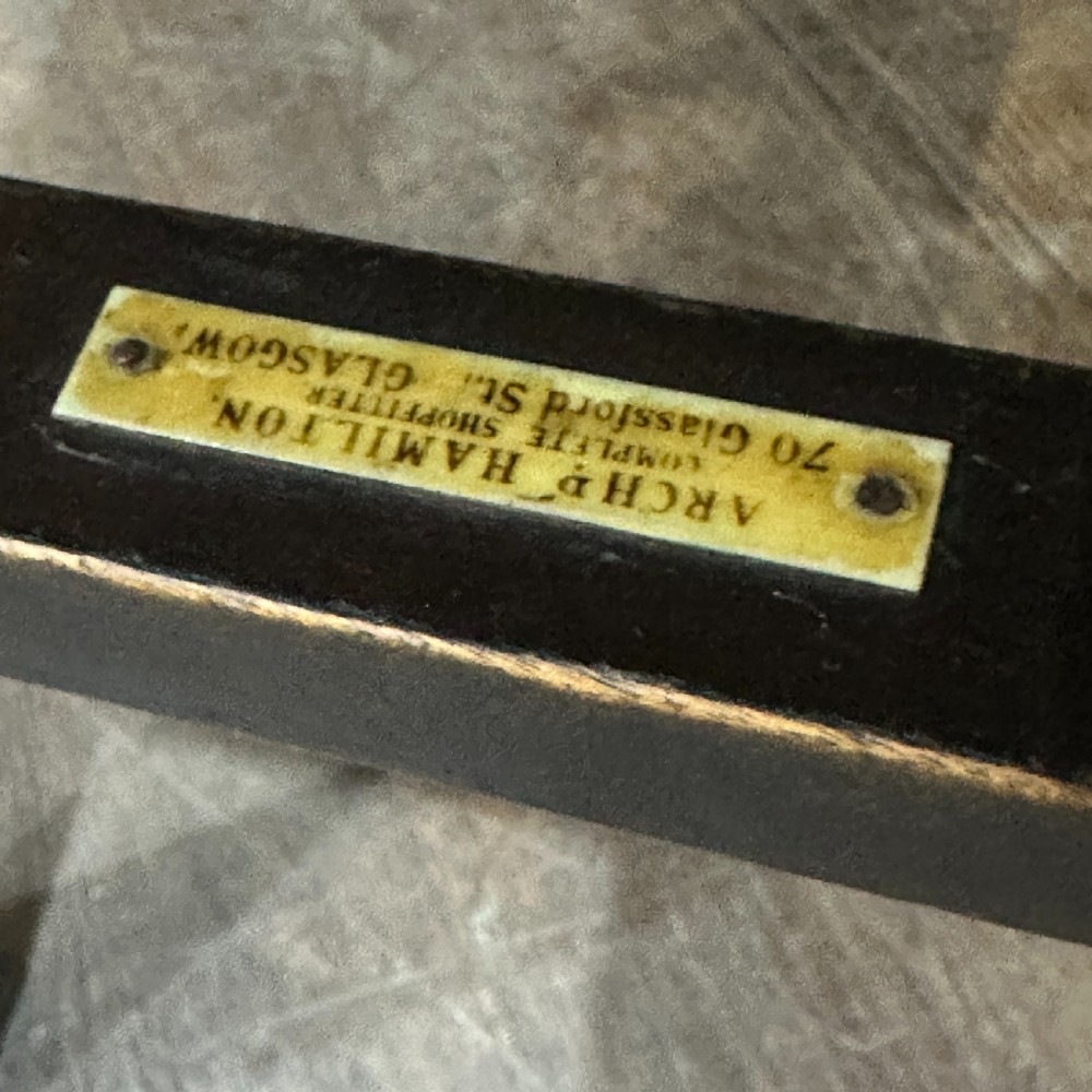 Antique Footstool By Archibald Hamilton Of Glasgow View VI