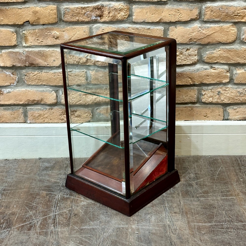 1920s Mahogany Countertop Display Cabinet