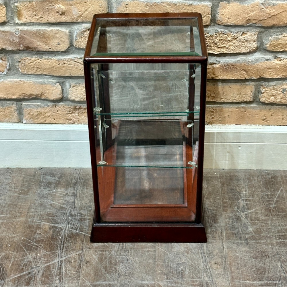 1920s Mahogany Countertop Display Cabinet View II