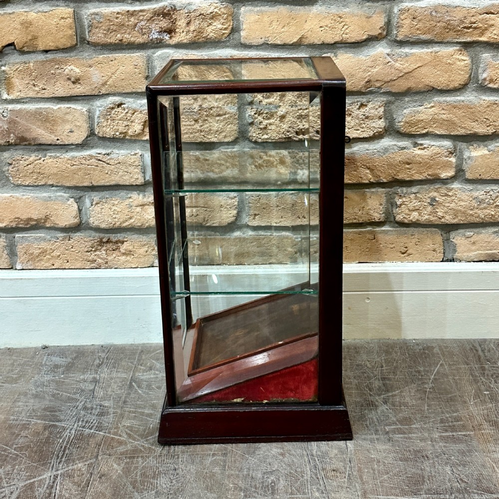 1920s Mahogany Countertop Display Cabinet View IV