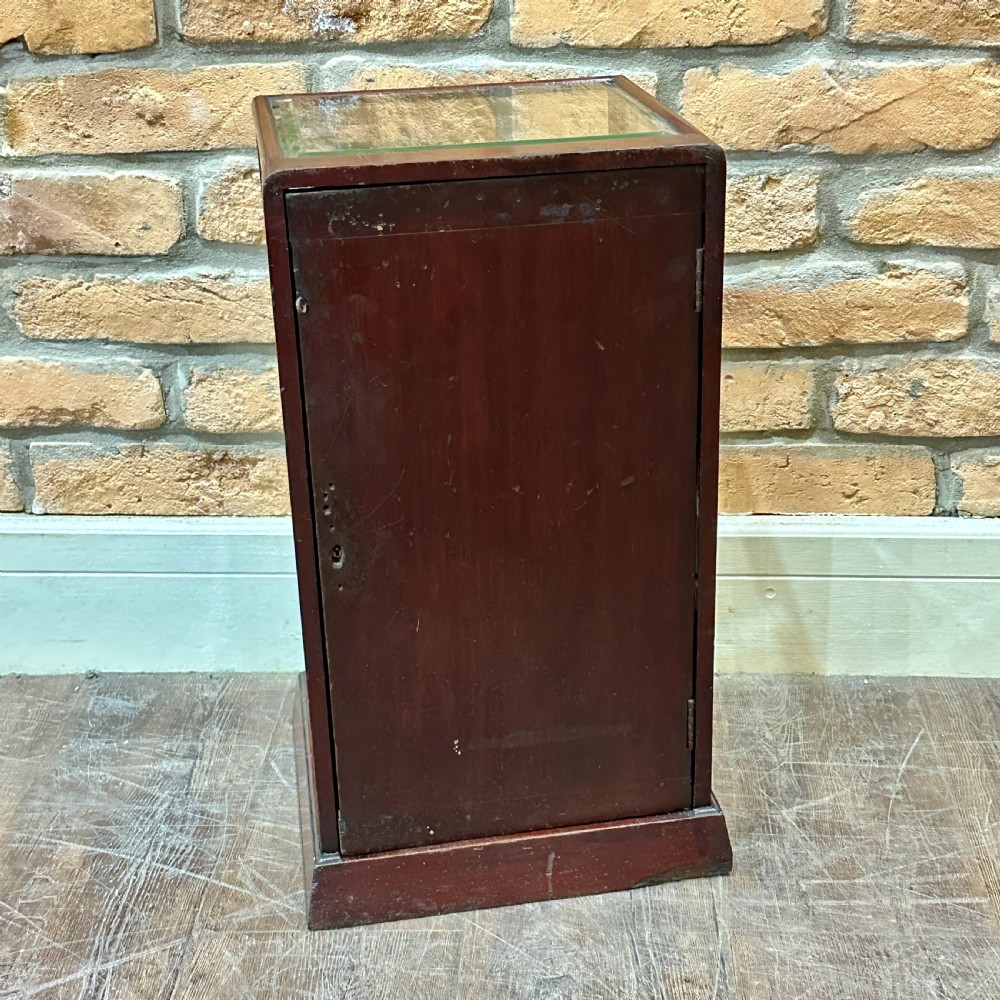 1920s Mahogany Countertop Display Cabinet View V