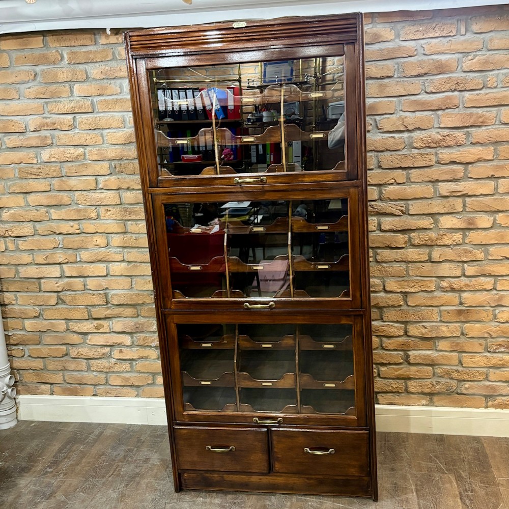 1920s Anderson Bros Flip Haberdashery Cabinet