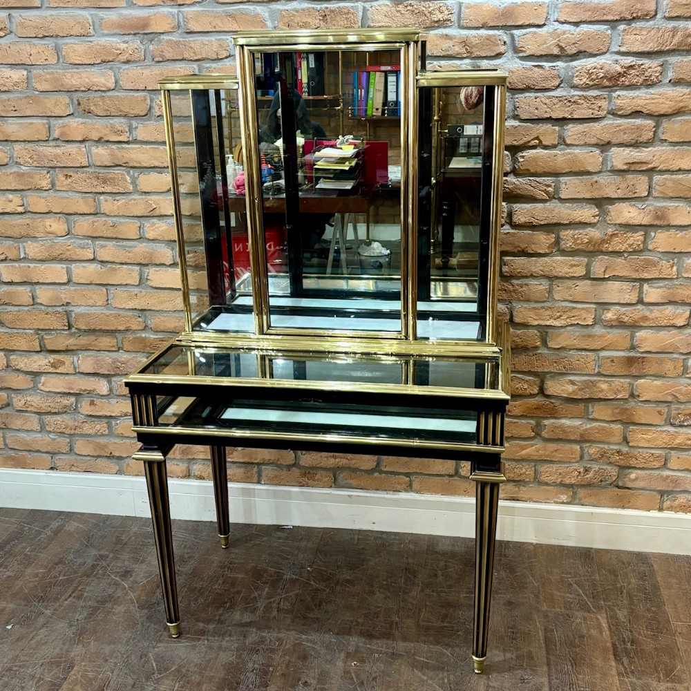1920s BRASS JEWELLERY SHOP CABINET