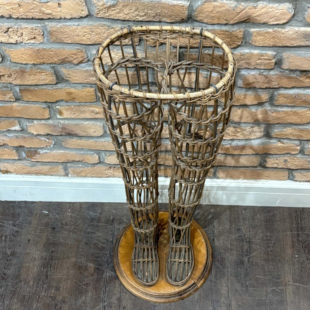 1920s Wicker Leg Mannequin View II