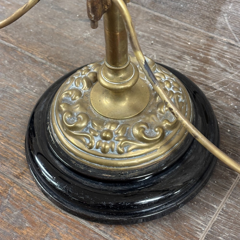 Late Victorian Brass & Ceramic Hat Stand
 View II