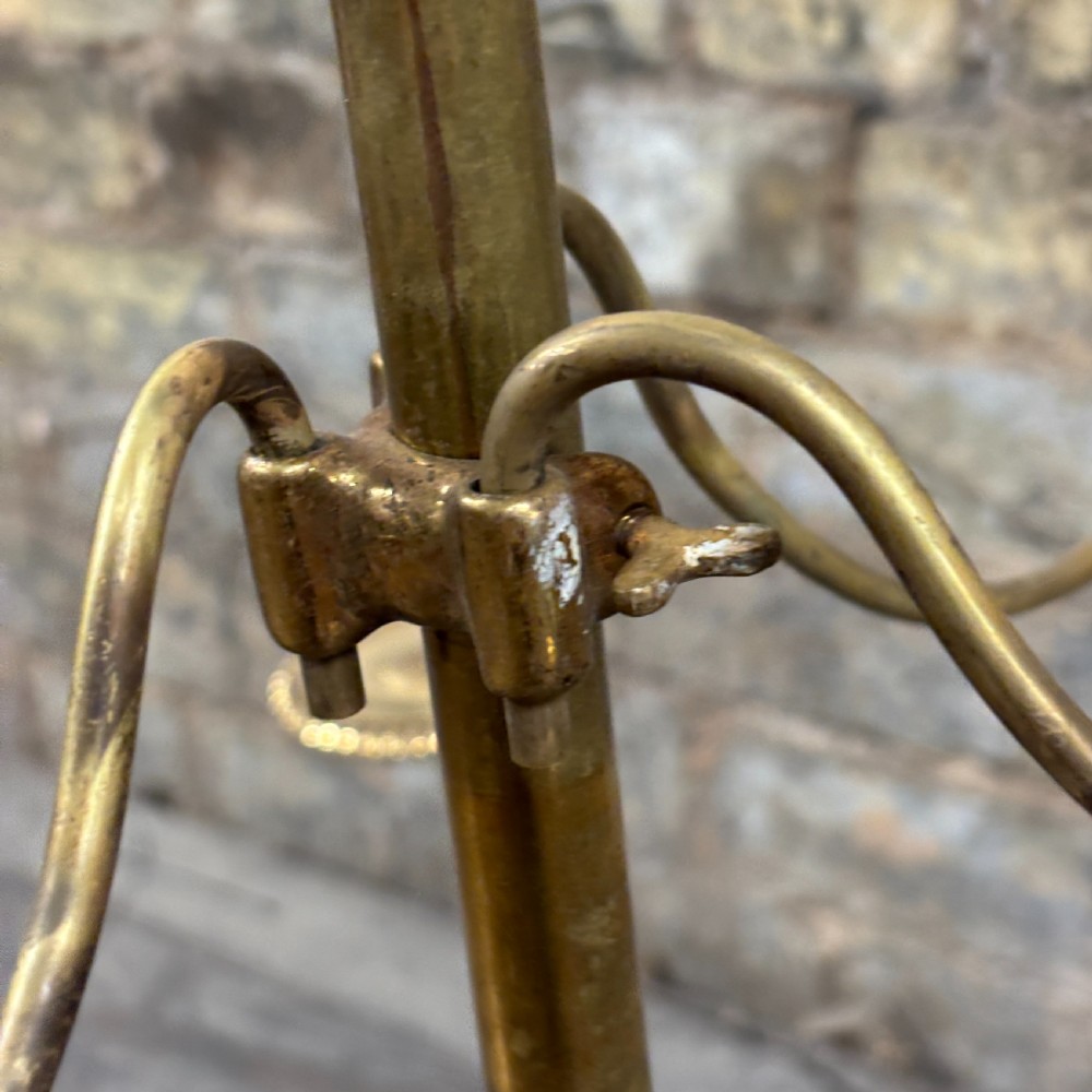 Late Victorian Brass & Ceramic Hat Stand
 View III