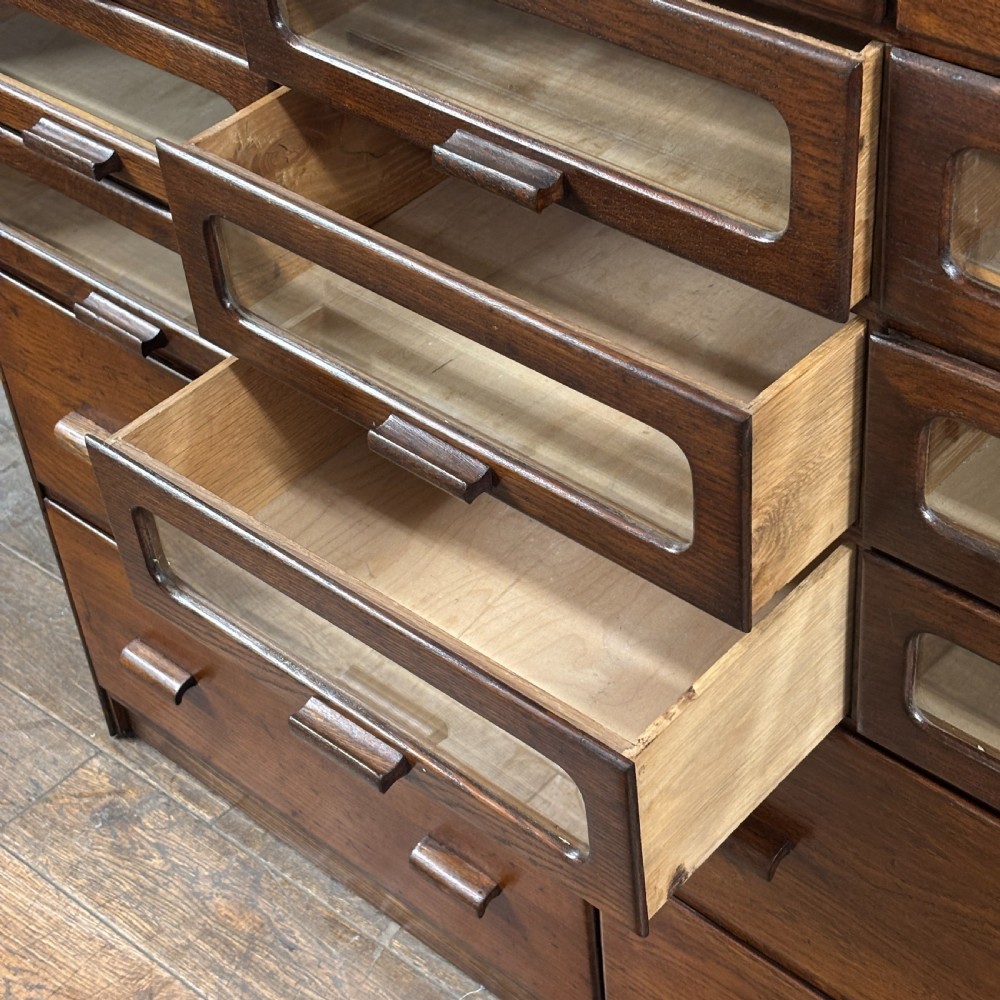 Refurbished 1930s Oak Haberdashery Cabinet
 View IV