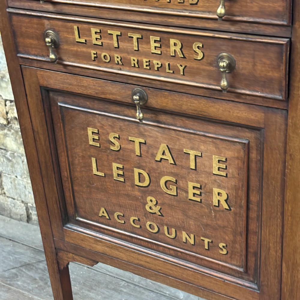 Edwardian Estate Office Cabinet View V