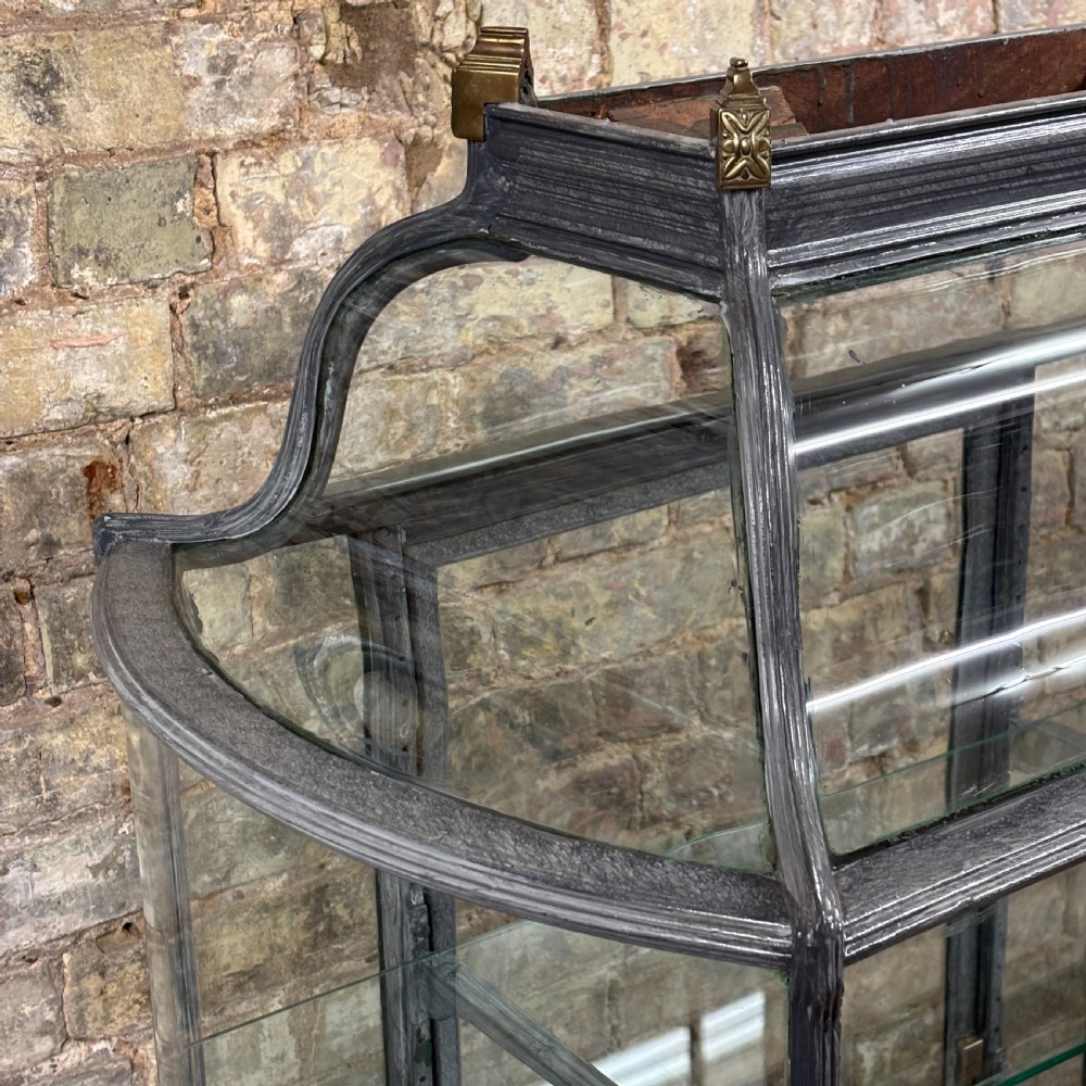 1920s Curved Glass Display Cabinet View VIII