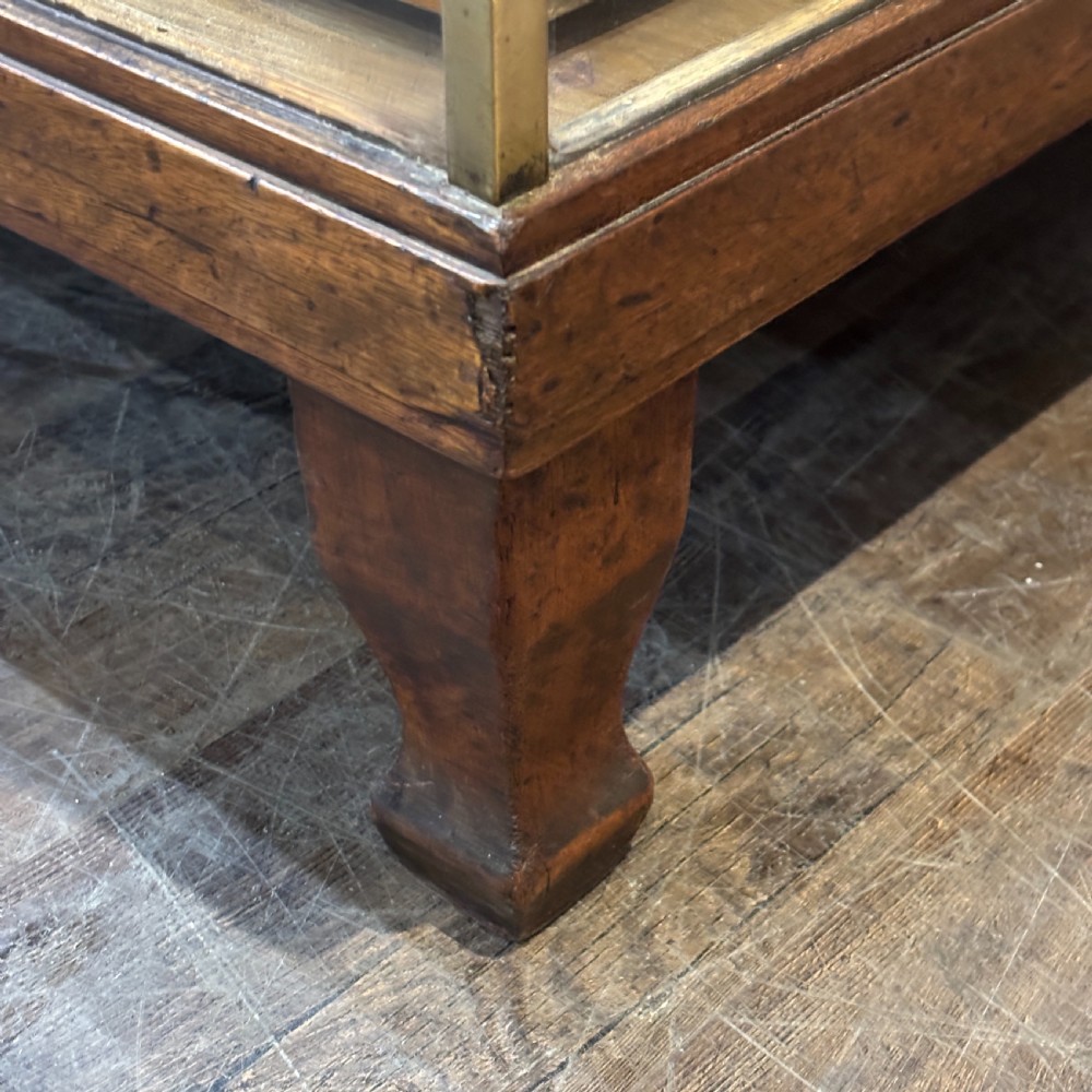 1920s Brass and Mahogany Counter with Oak Interior View VII