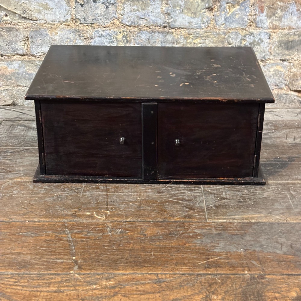 1920s Microscope Slide Cabinet with Ivorine Labels
