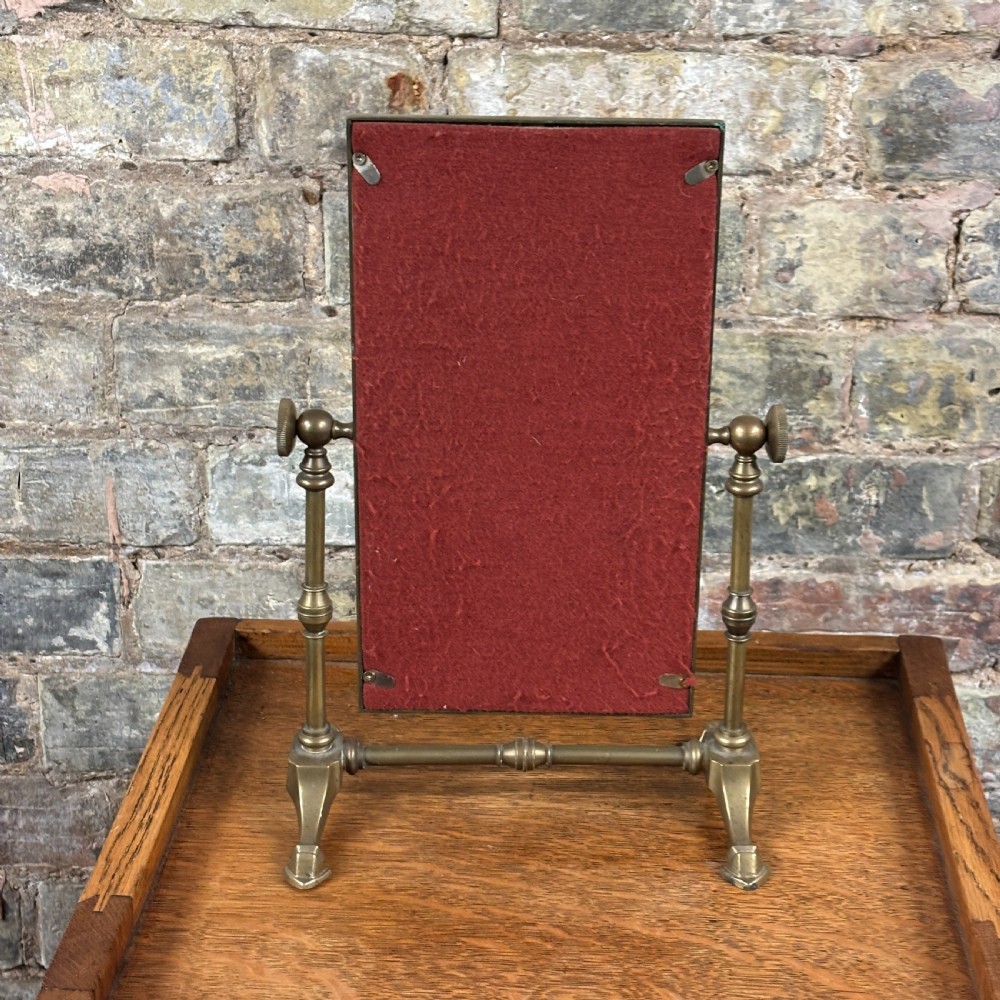 Early 20th Century Brass Adjustable Dressing Table Mirror View IV