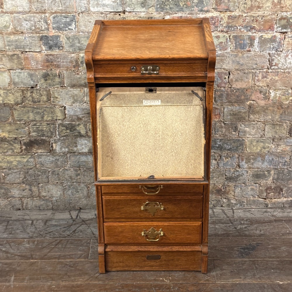 1920s Oak “Advance” Letter Filing Cabinet View III