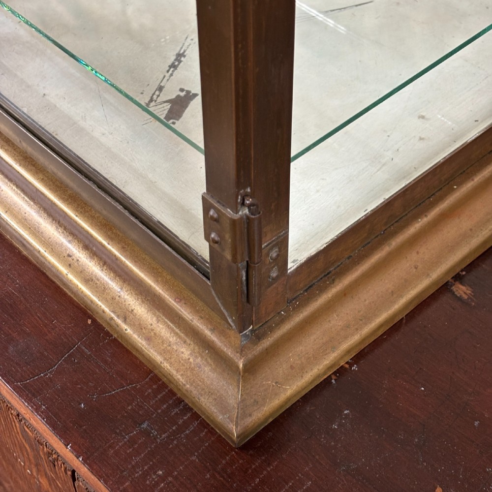 1920s Brass Countertop Display Cabinet
 View III