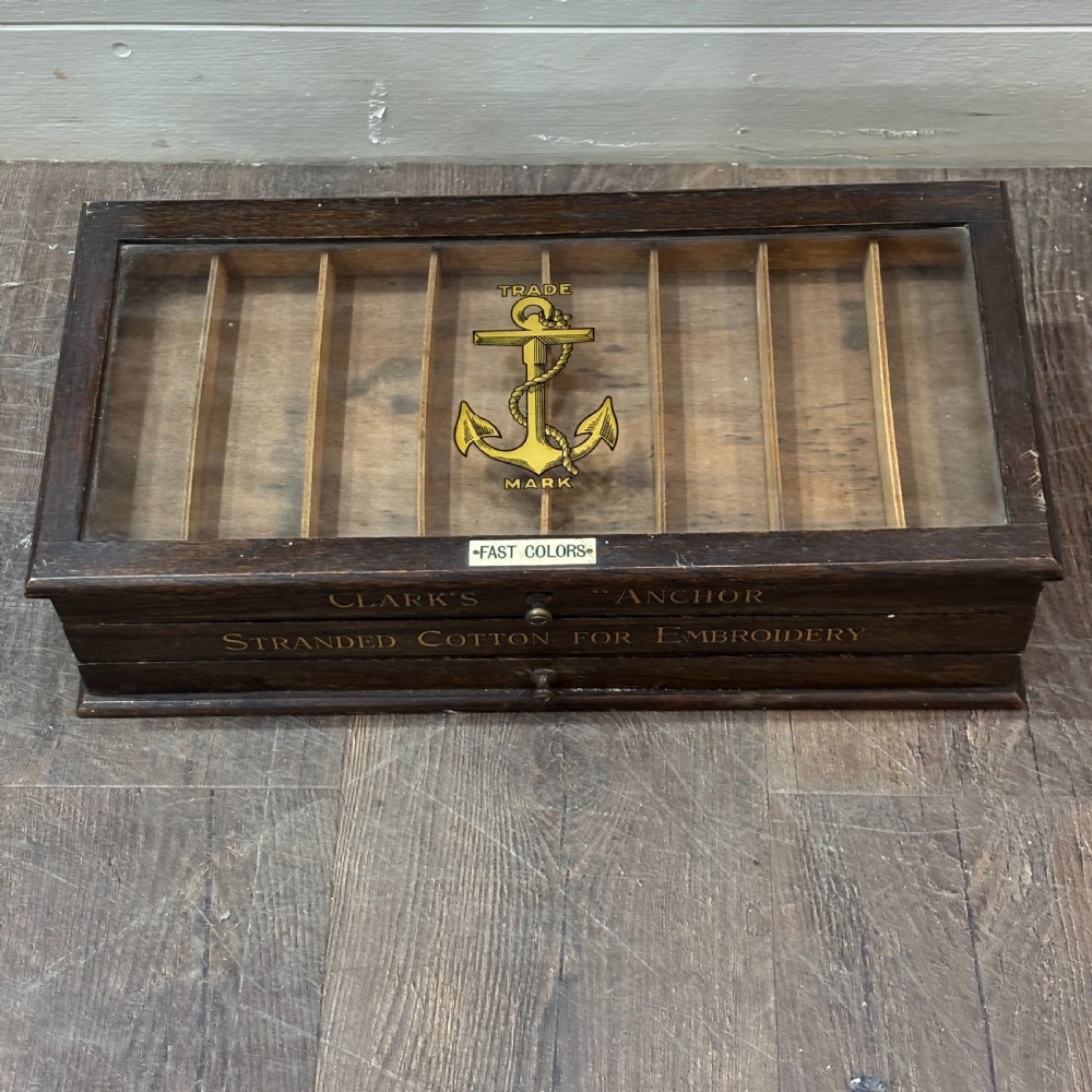 Clark’s “Anchor” Stranded Cotton Display Cabinet View V