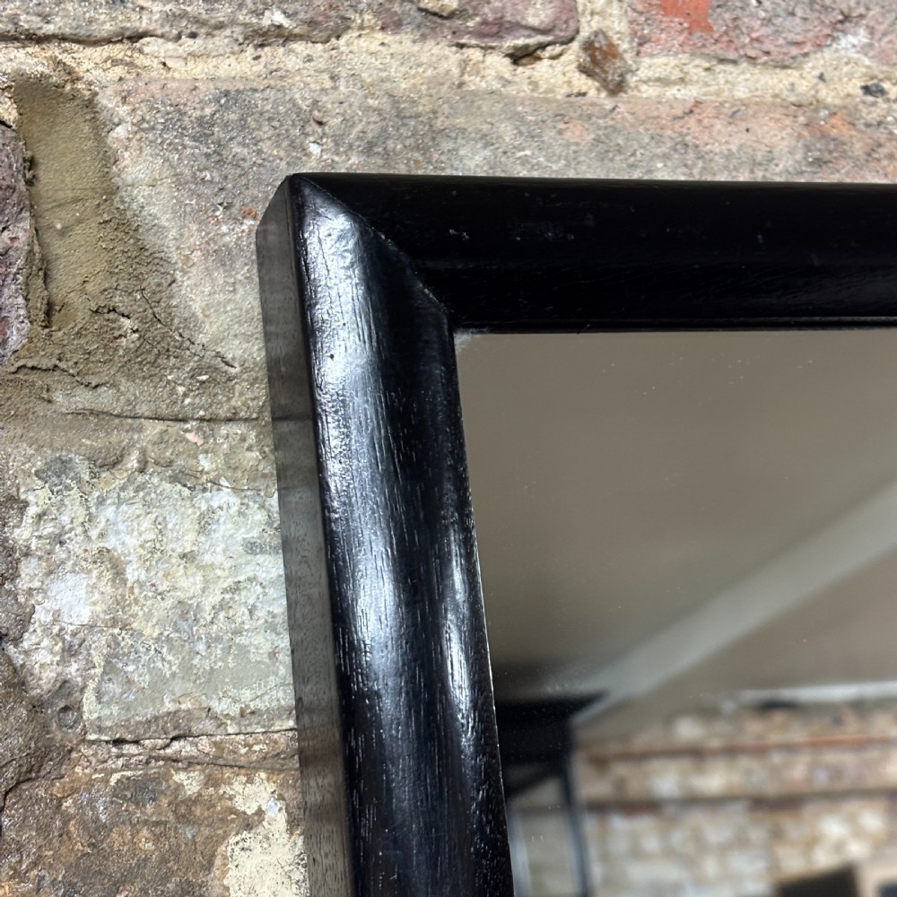1930s Black Framed Shop Mirror View II