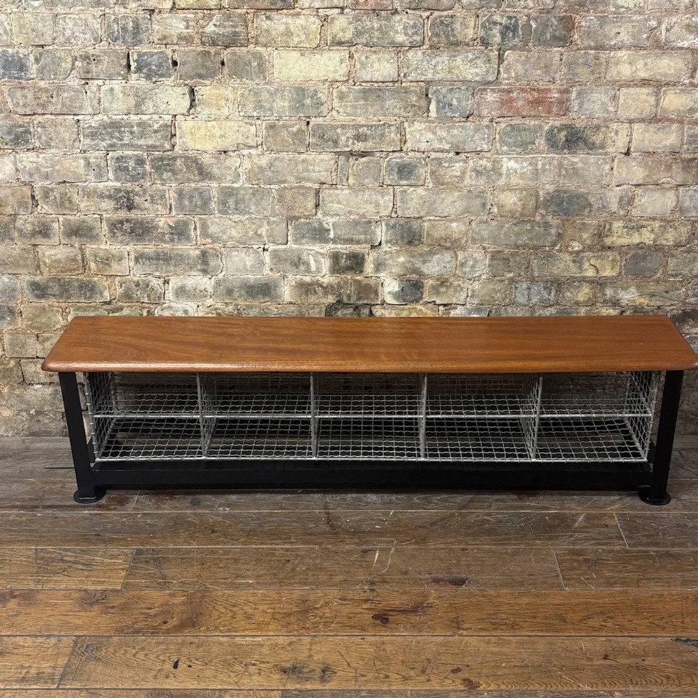 Vintage School Gym Shoe Bench
