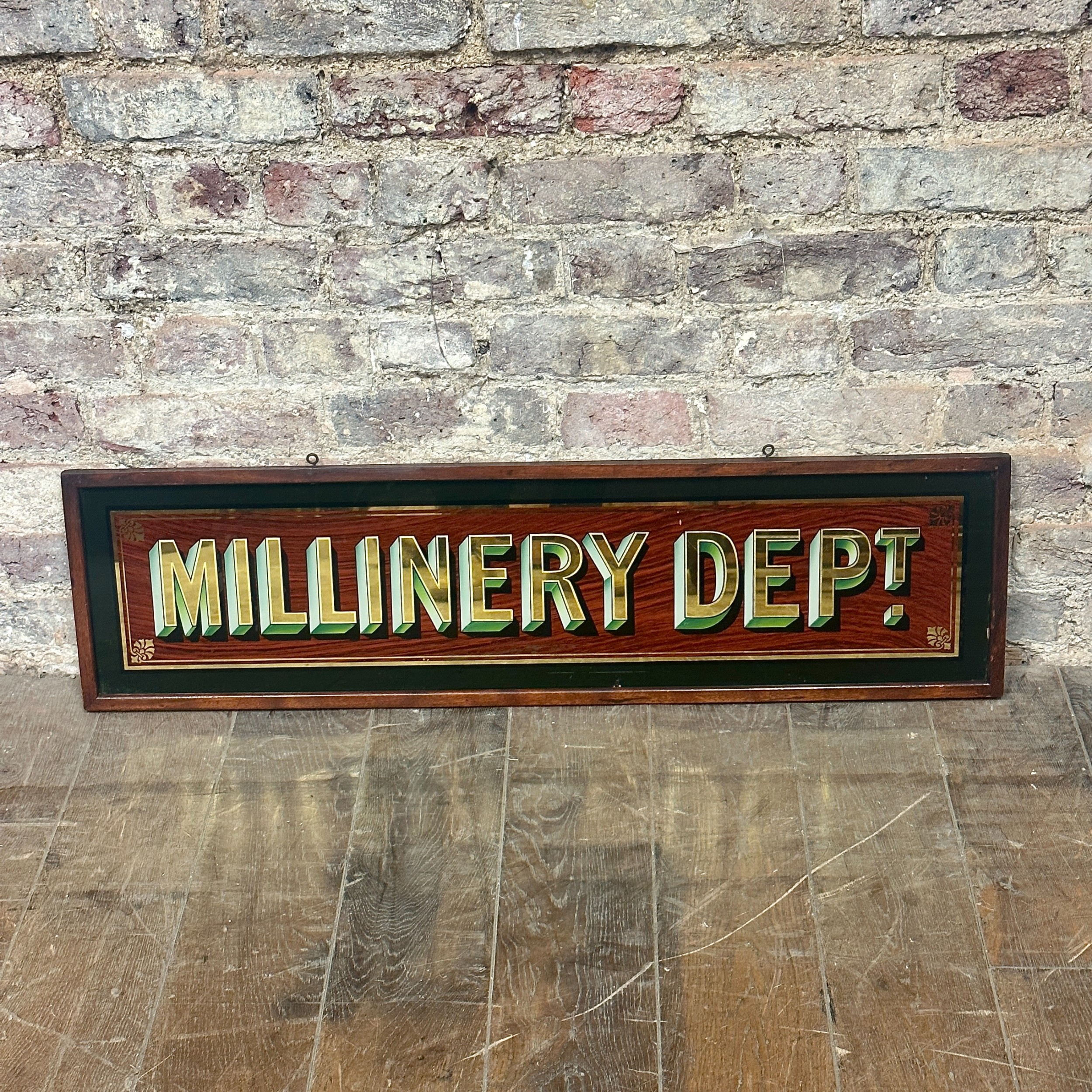 1920s Millinery Shop Sign
