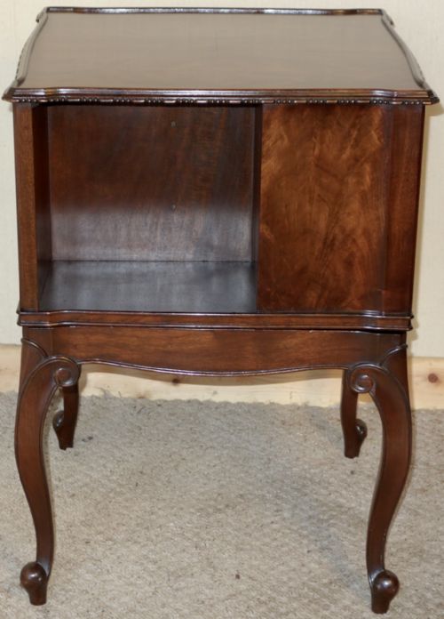 REVOLVING WALNUT BOOK TABLE BOOKCASE - ADDITIONAL PHOTO 2