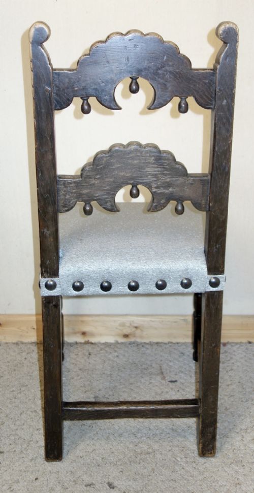 SET OF 8 CARVED OAK DERBYSHIRE CHAIRS - ADDITIONAL PHOTO 7