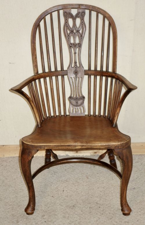 windsor farmhouse highback elbow chair - CATEGORY: ANTIQUE CHAIRS - DATED 1910