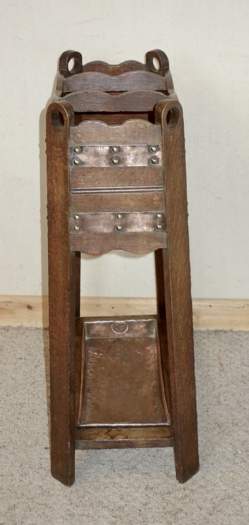 ARTS CRAFTS OAK STICK STAND - ADDITIONAL PHOTO 8