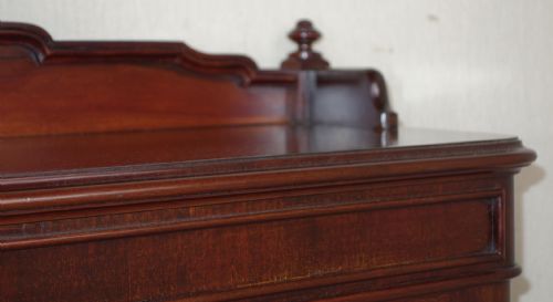 MAHOGANY VICTORIAN GLAZED BOOKCASE - ADDITIONAL PHOTO 4