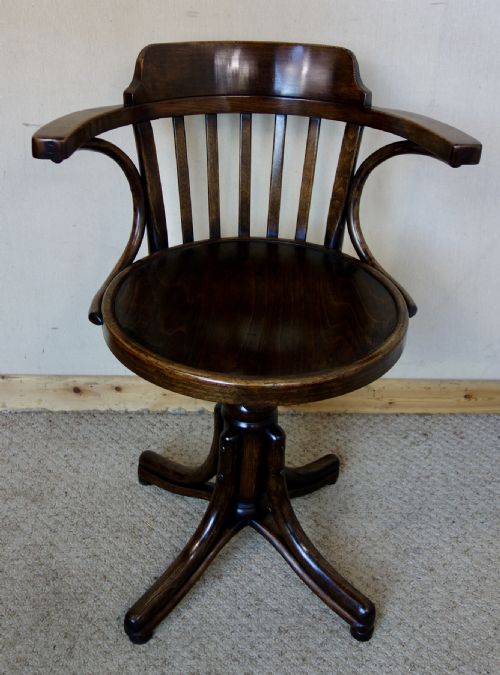 BENTWOOD THONET DESK SWIVEL CHAIR - ADDITIONAL PHOTO 1
