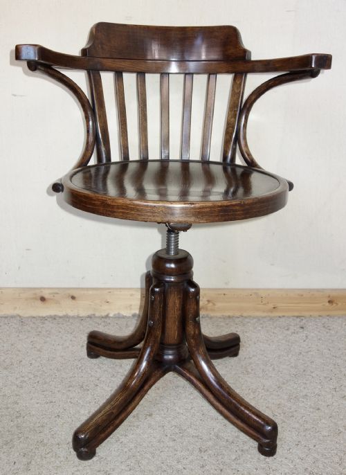 BENTWOOD THONET DESK SWIVEL CHAIR - ADDITIONAL PHOTO 2