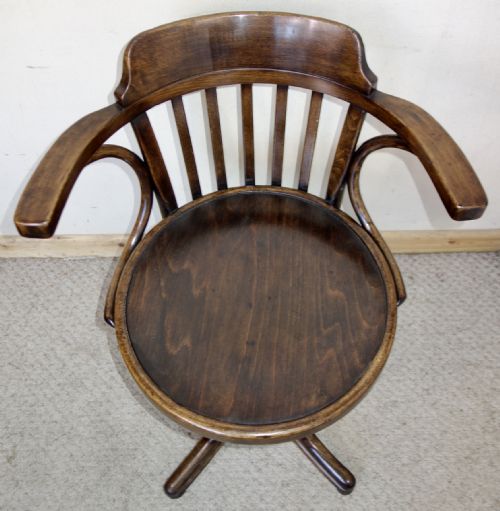 BENTWOOD THONET DESK SWIVEL CHAIR - ADDITIONAL PHOTO 3