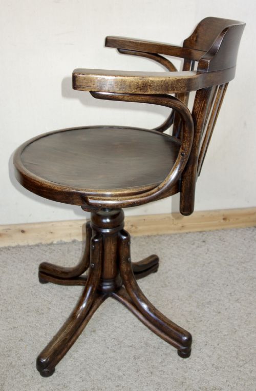 BENTWOOD THONET DESK SWIVEL CHAIR - ADDITIONAL PHOTO 4