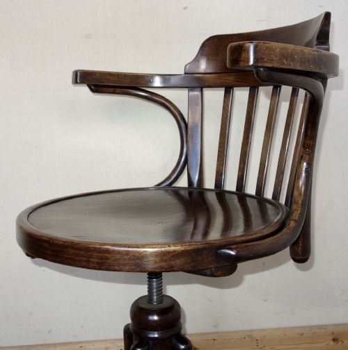 BENTWOOD THONET DESK SWIVEL CHAIR - ADDITIONAL PHOTO 7