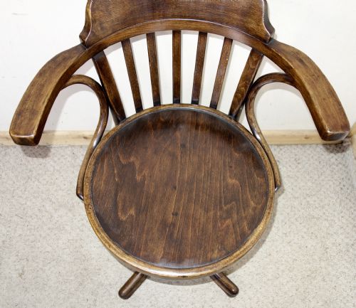 BENTWOOD THONET DESK SWIVEL CHAIR - ADDITIONAL PHOTO 10