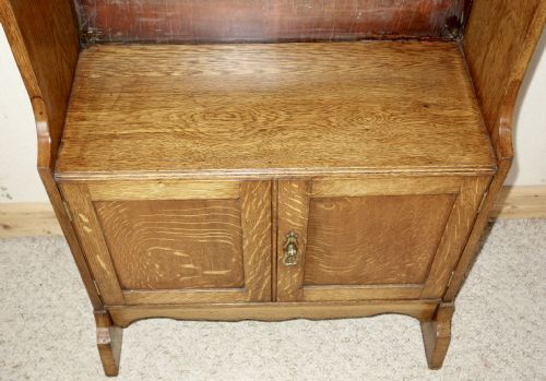 OPEN OAK BOOKCASE - ADDITIONAL PHOTO 1
