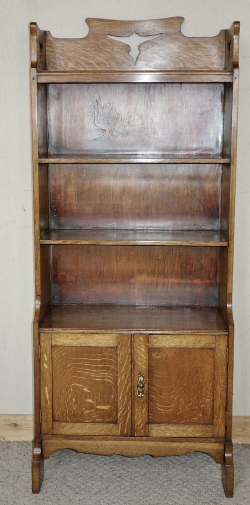 OPEN OAK BOOKCASE - ADDITIONAL PHOTO 2