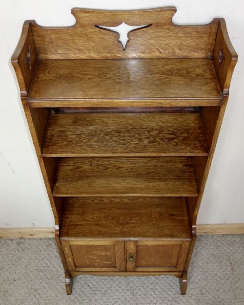 OPEN OAK BOOKCASE - ADDITIONAL PHOTO 4