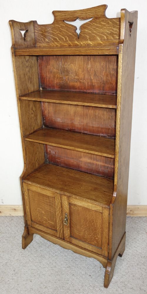 OPEN OAK BOOKCASE - ADDITIONAL PHOTO 6
