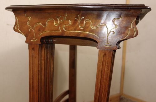 FRENCH ART NOUVEAU GALL INSPIRED NEST OF FOUR TABLES - ADDITIONAL PHOTO 2
