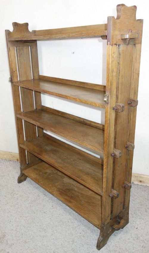OAK OPEN BOOKCASE - ADDITIONAL PHOTO 4